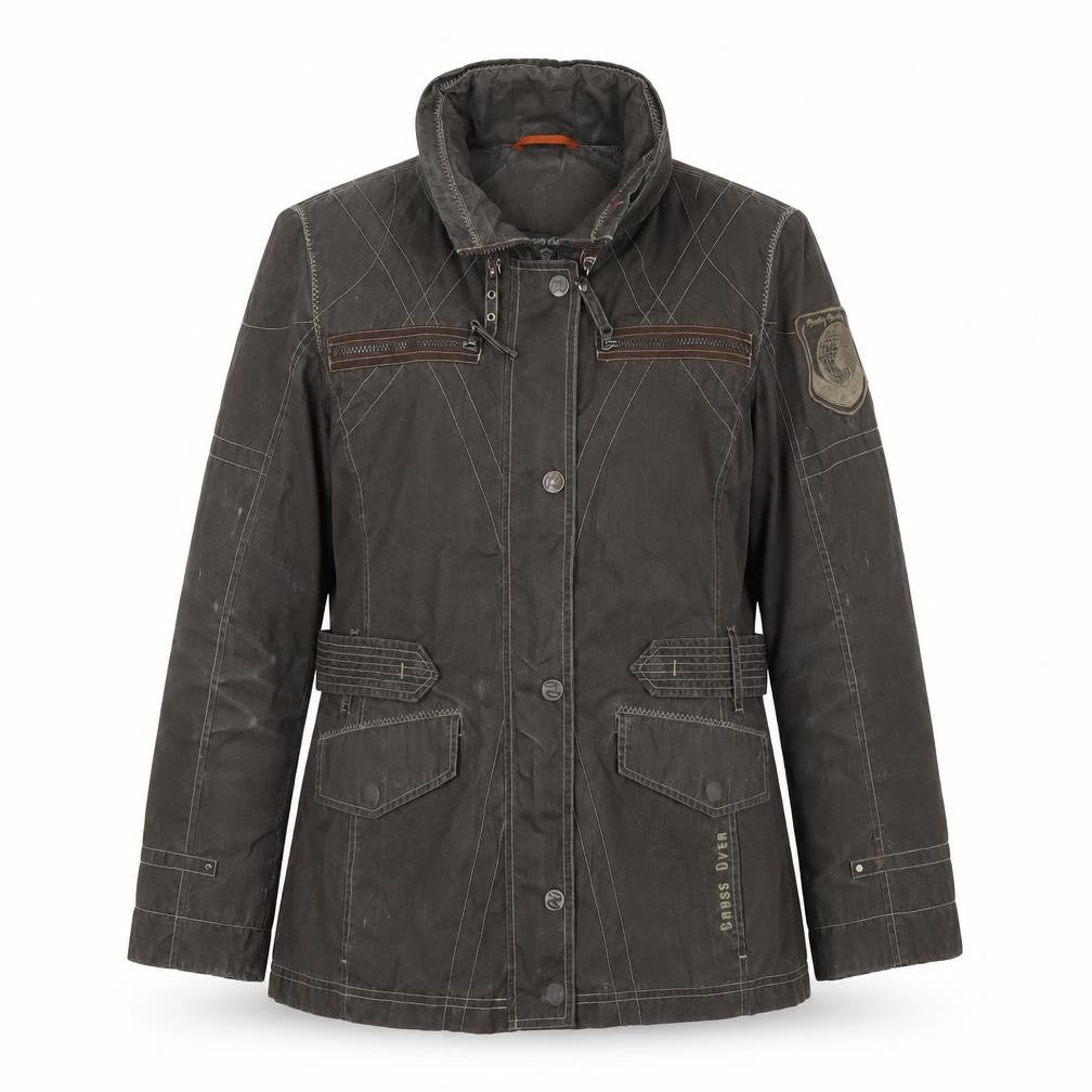 Betty Barclay Women's Military Jacket Brown Size 12