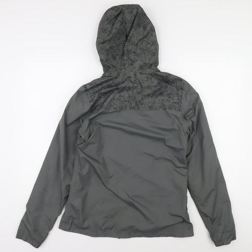 Quechua Grey Women's XS Hooded Rain Jacket