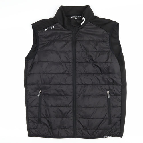 Druids Men's Black Puffer Waistcoat, M, Golf, Casual