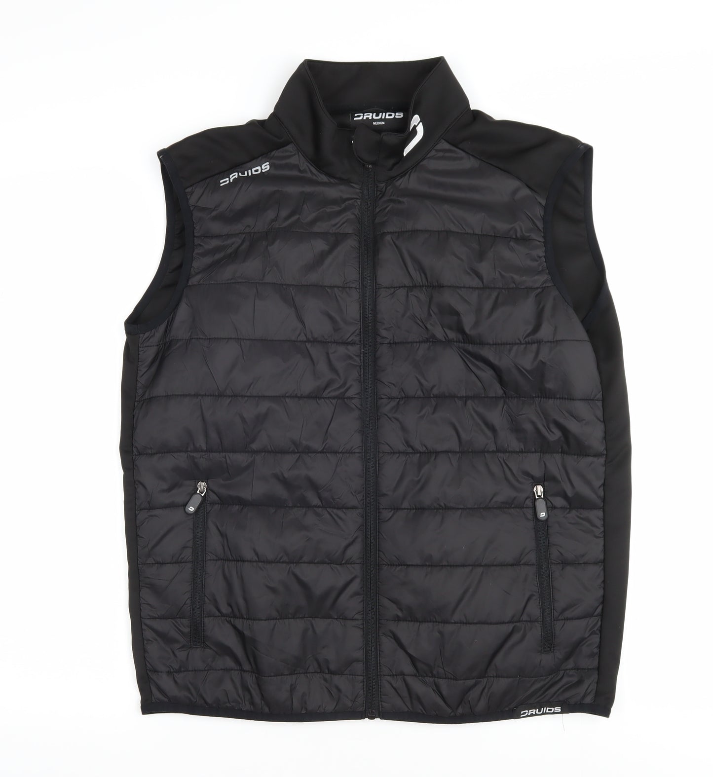 Druids Men's Black Puffer Waistcoat, M, Golf, Casual