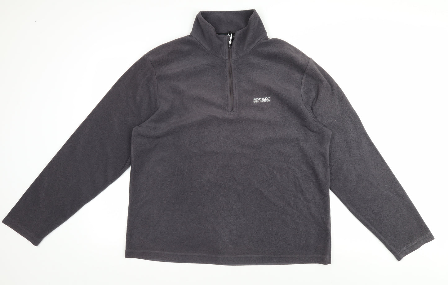 Regatta Mens Grey 1/4 Zip Fleece Sweatshirt XL