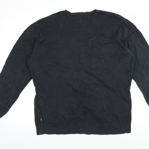 Levi's Men's Black 2XL Pullover V-Neck Jumper