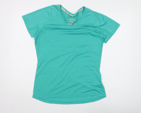 Mountain Warehouse Women's Green V-Neck T-Shirt M