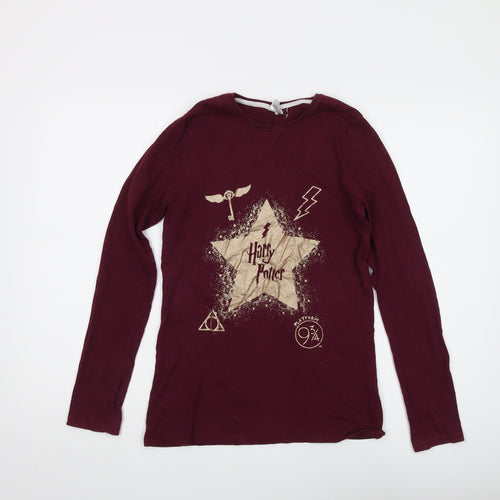 Harry Potter Boys Maroon Long Sleeve T-Shirt 13-14 Years