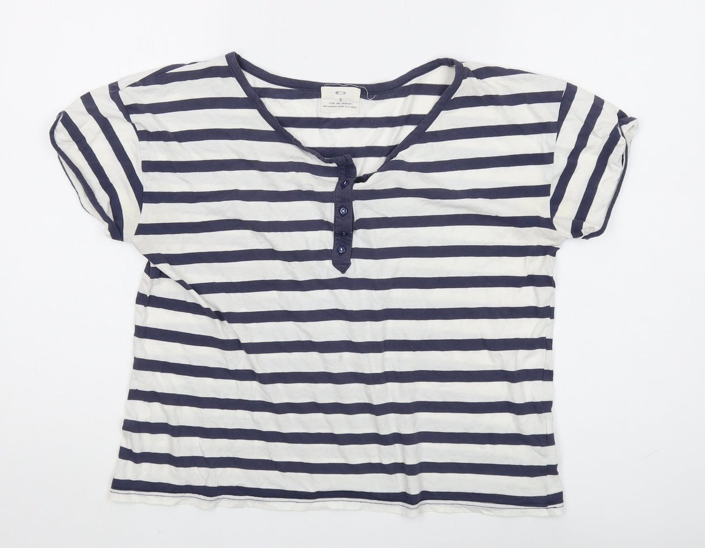 Pins and Needles Women’s Striped Henley T-Shirt - Size S