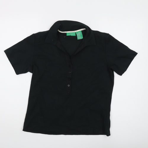 Liz Claiborne Women's Black Polo Shirt L