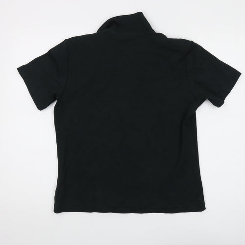 Liz Claiborne Women's Black Polo Shirt L