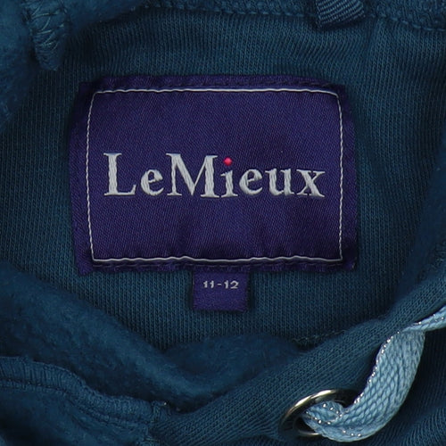 LeMieux Girls Blue Hoodie Size 11-12 Pullover