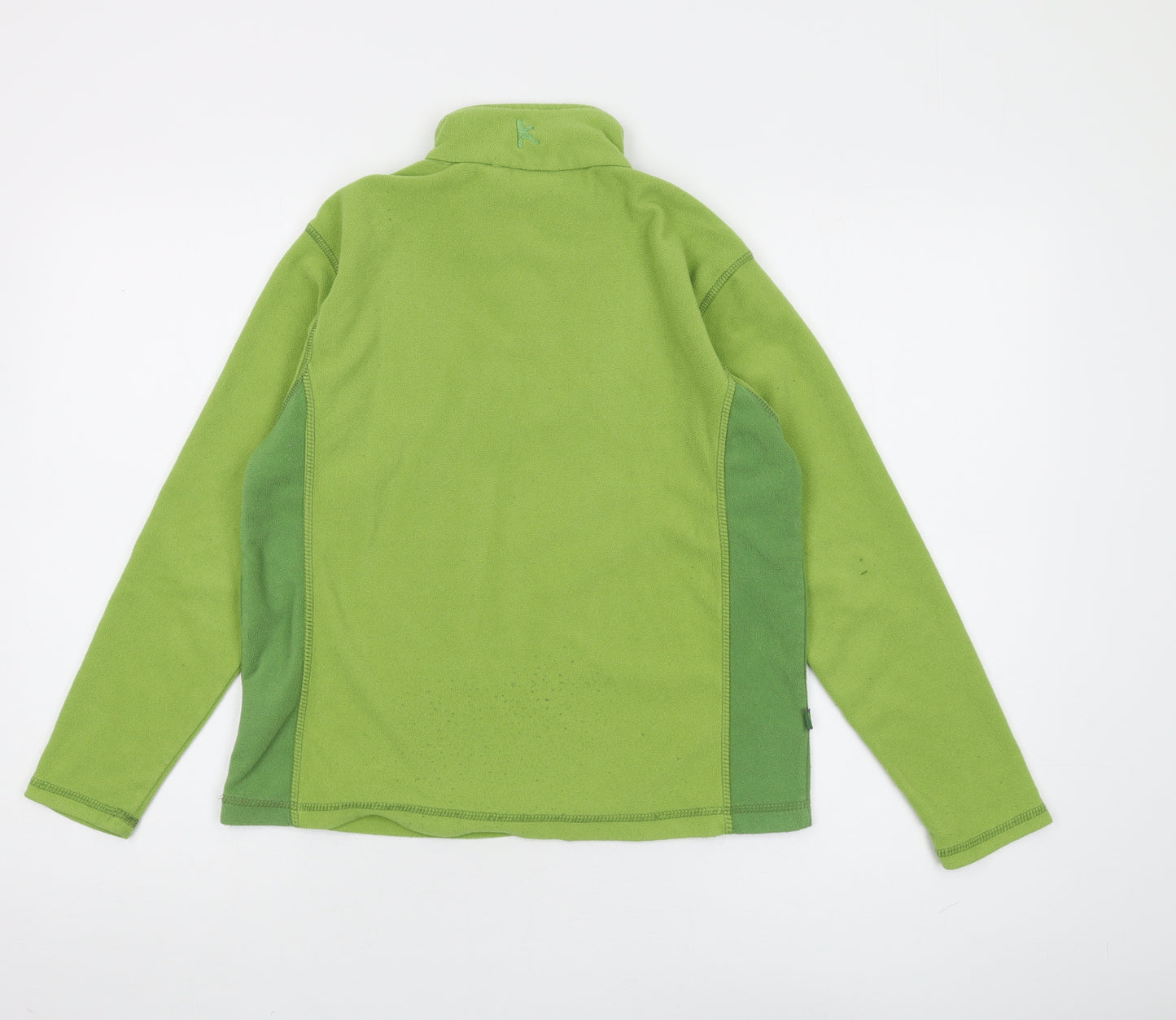 Mountain Life Boys Green 1/2 Zip Fleece Top 13-14 Years