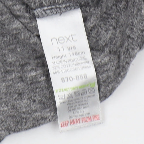 Next Girls Grey Mickey Mouse T-Shirt, 11 Years, Casual & Comfy