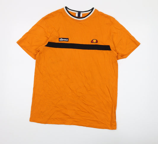 Ellesse Men's M Orange Crew Neck T-Shirt