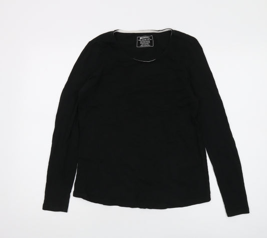 Mountain Warehouse Women Black Long Sleeve T-Shirt Size 12