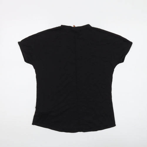 Puma Women's Black T-Shirt, Size S, Short Sleeve Casual