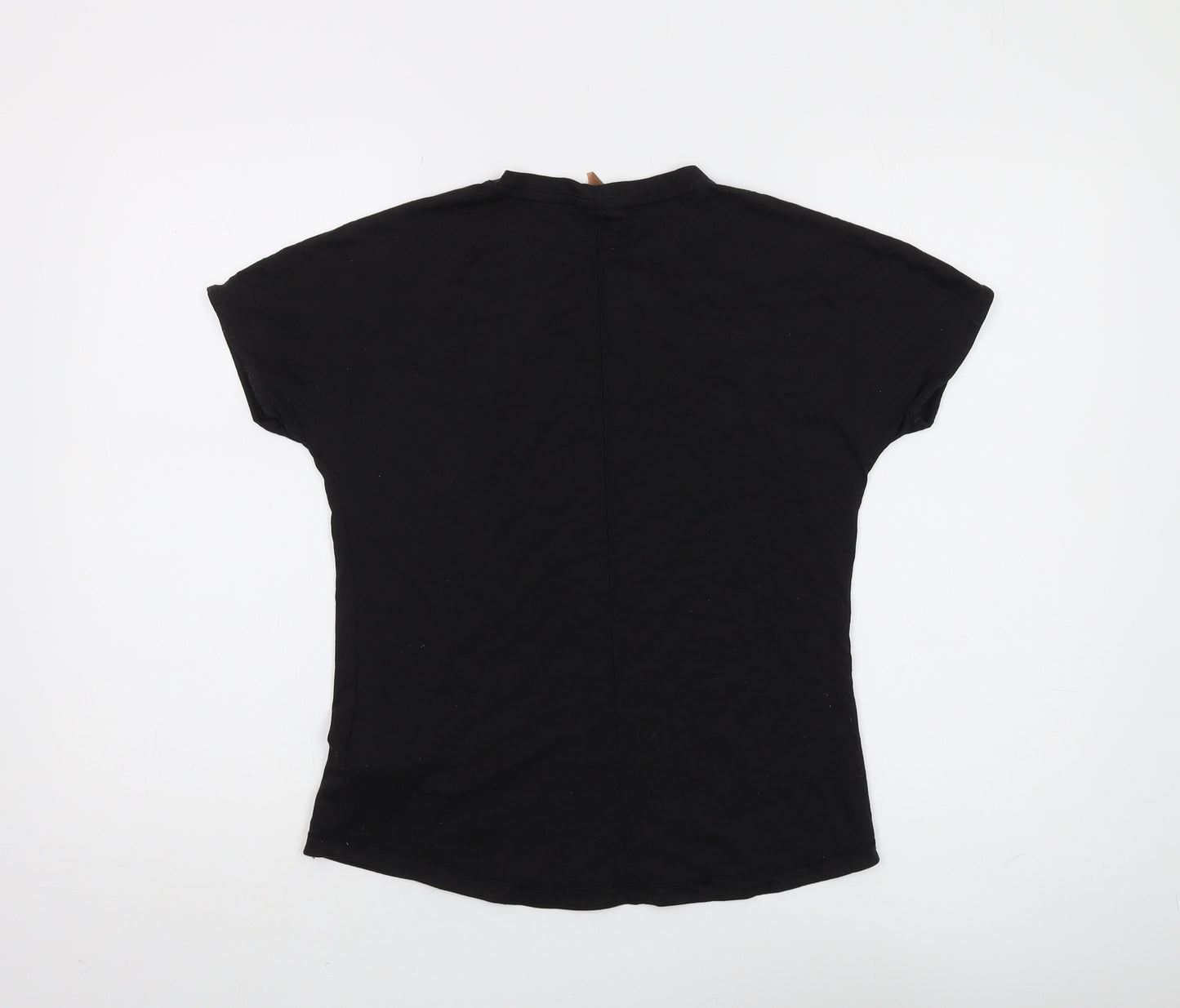 Puma Women's Black T-Shirt, Size S, Short Sleeve Casual