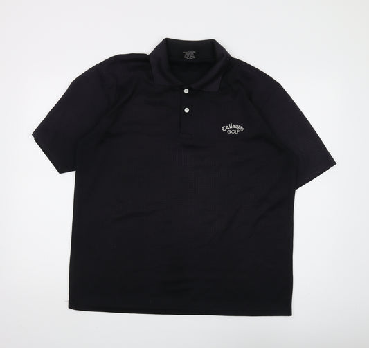 Callaway Men's Black XL Polo Golf Shirt