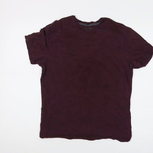Banana Republic Unisex Purple Crew Neck T-Shirt S