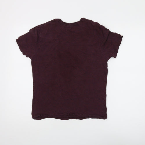 Banana Republic Unisex Purple Crew Neck T-Shirt S