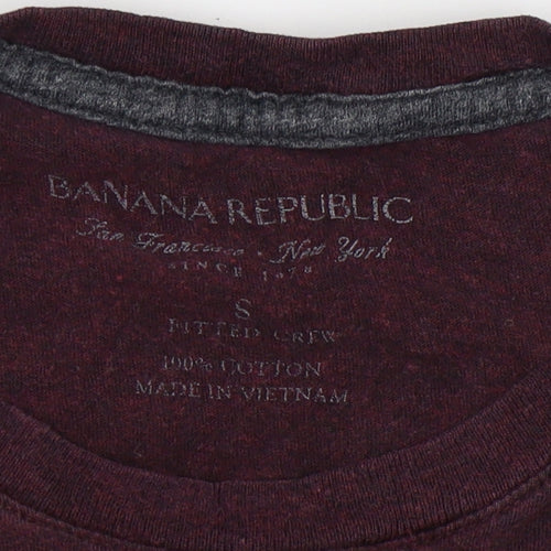 Banana Republic Unisex Purple Crew Neck T-Shirt S