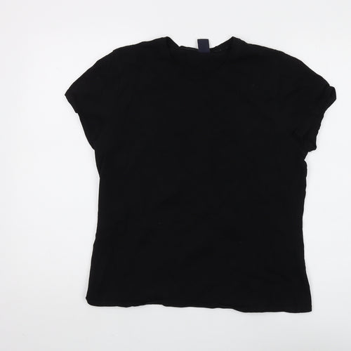GAP Women's Black Basic T-Shirt - Size L