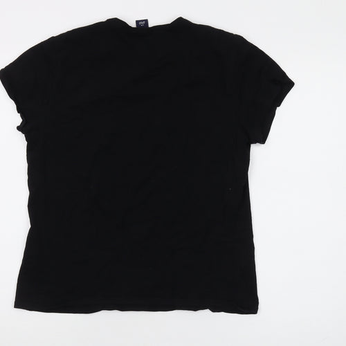 GAP Women's Black Basic T-Shirt - Size L