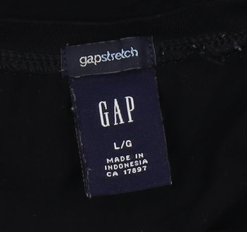 GAP Women's Black Basic T-Shirt - Size L