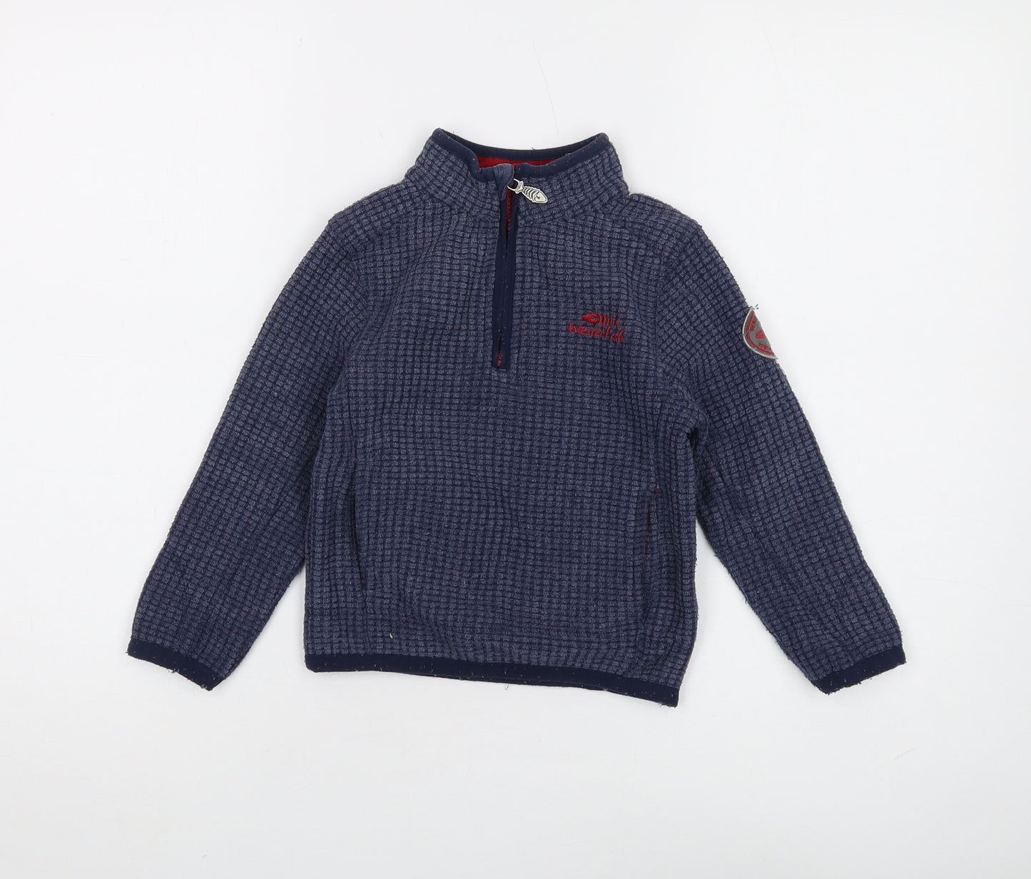 Weird Fish Boys Blue 1/4 Zip Sweatshirt 3-4 Years