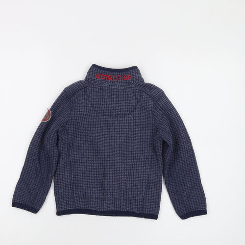 Weird Fish Boys Blue 1/4 Zip Sweatshirt 3-4 Years