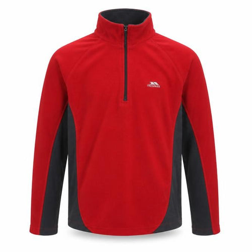 Trespass Men's Red XS 1/4 Zip Fleece Sweatshirt