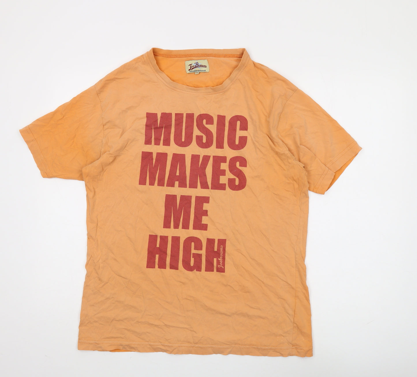 Joe Browns Men's Orange XL Graphic T-Shirt