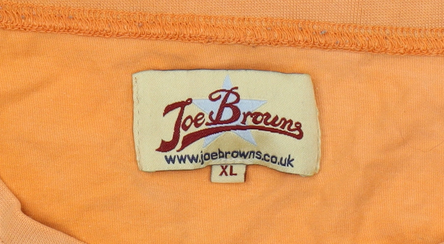 Joe Browns Men's Orange XL Graphic T-Shirt