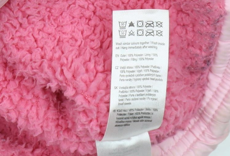 Disney Girls Pink Minnie Mouse Puffer Jacket 3-4 Years