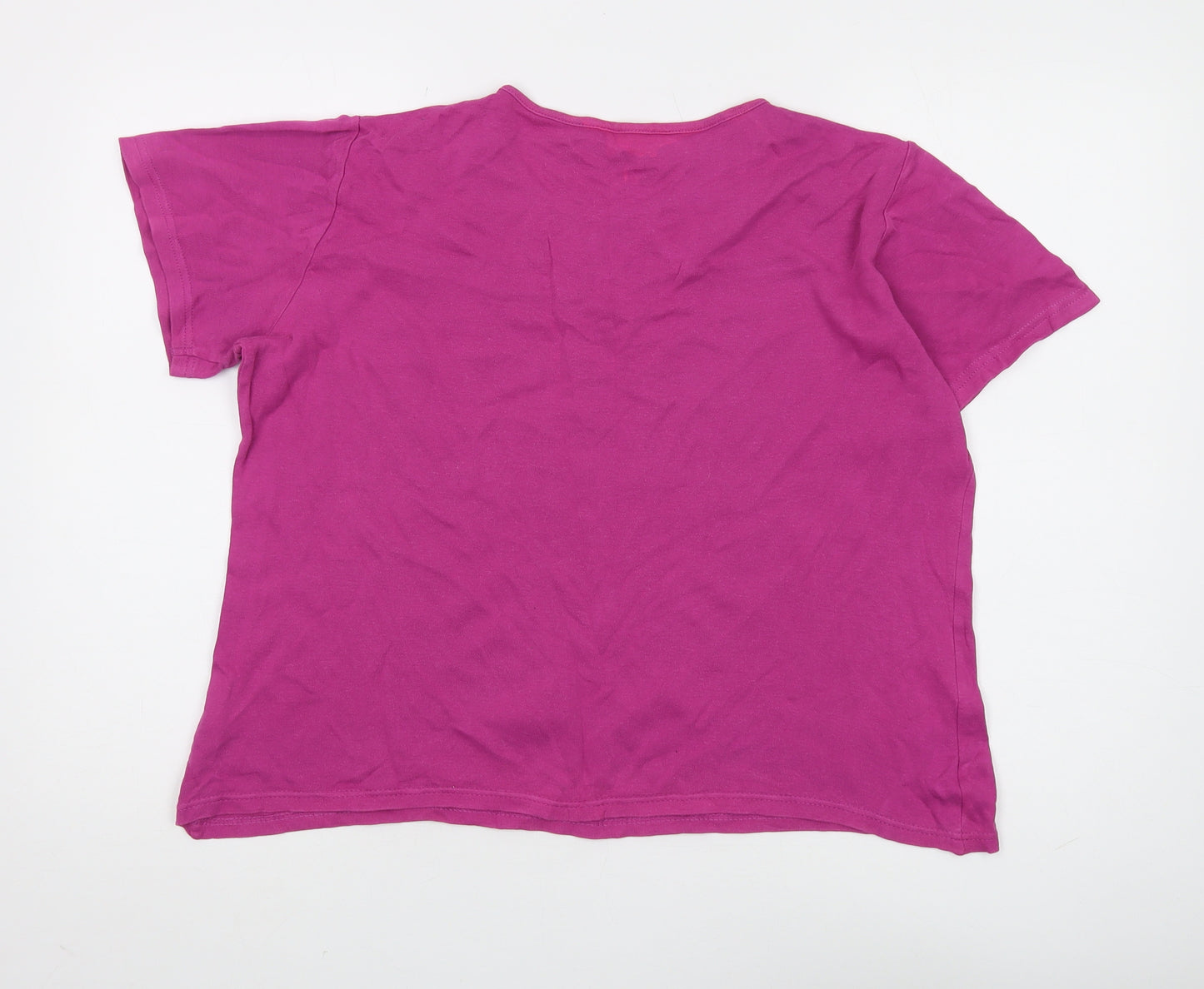 Isle Women's Pink Crew Neck T-Shirt Medium