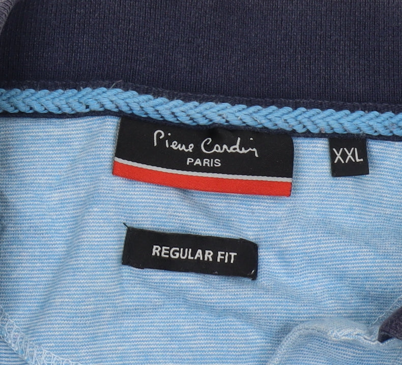 Pierre Cardin Men's Blue 2XL Regular Fit Polo Shirt