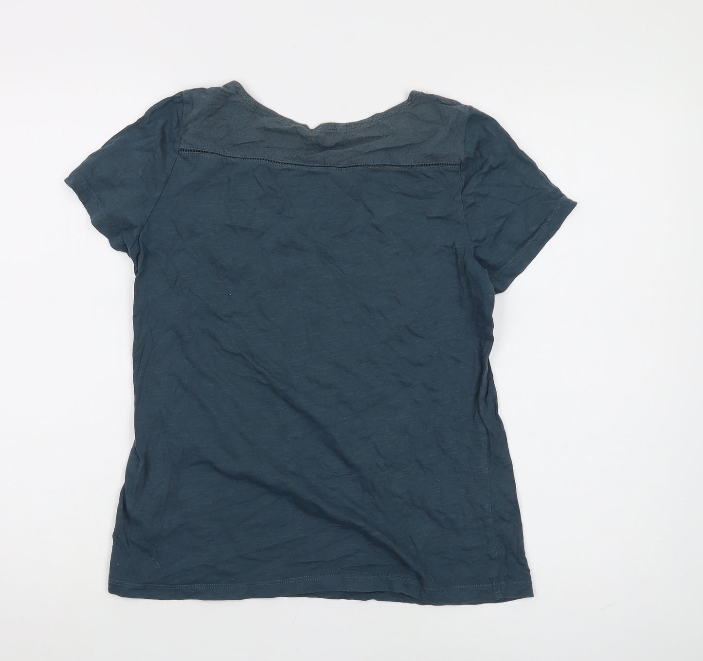 White Stuff Women's Blue Cotton T-Shirt Size 10