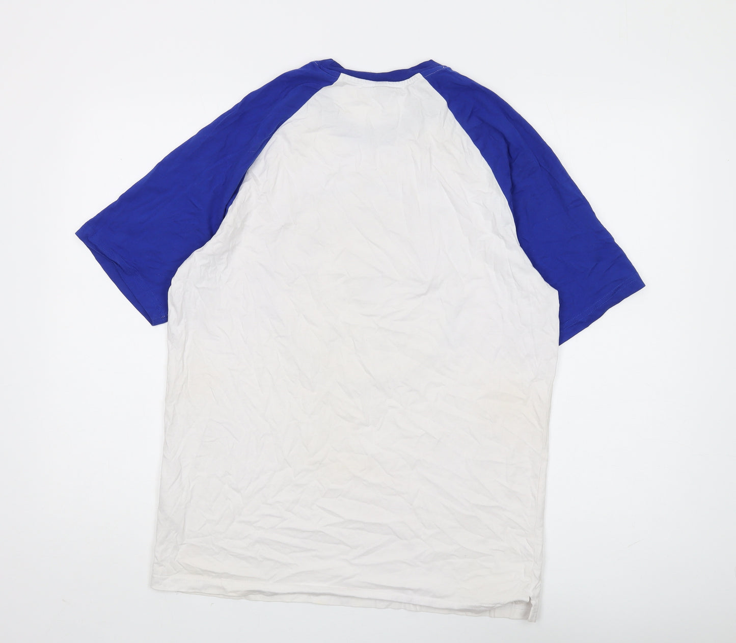 Kariban Men's White Graphic Print Sports T-Shirt L