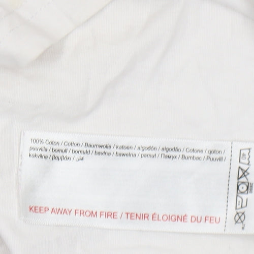 Kariban Men's White Graphic Print Sports T-Shirt L