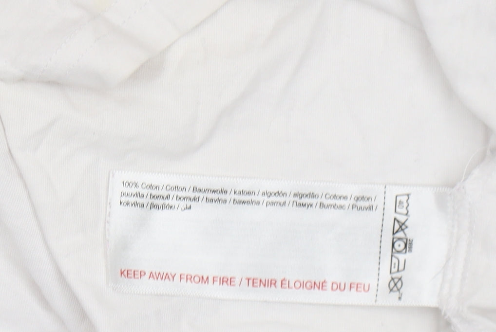 Kariban Men's White Graphic Print Sports T-Shirt L