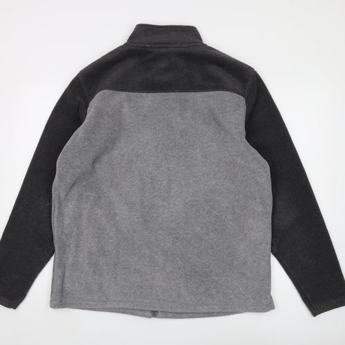 James Pringle Men's Grey Full Zip Fleece Sweatshirt L
