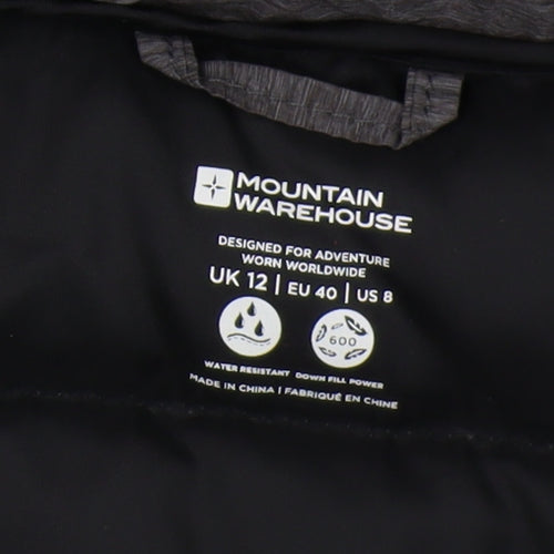 Mountain Warehouse Women's Grey Puffer Coat Size 12