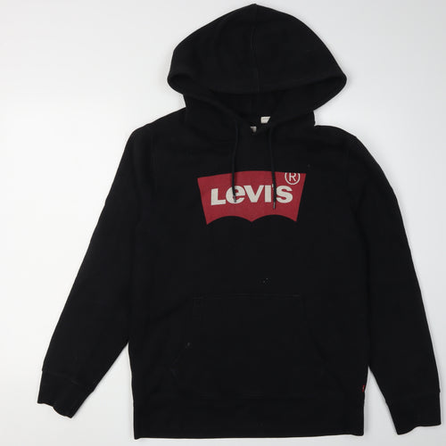 Levi's Men's Black Pullover Hoodie, Size S, Logo