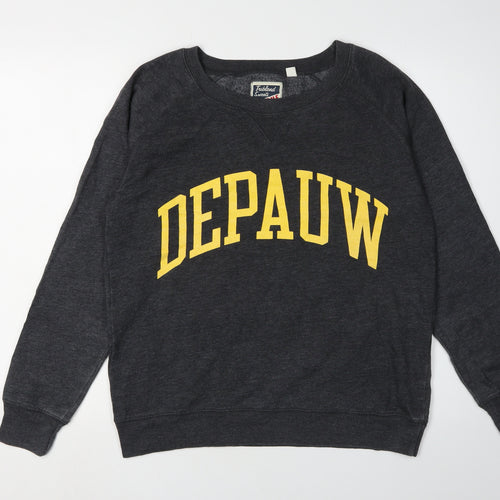 League Men's Black Pullover Sweatshirt L College