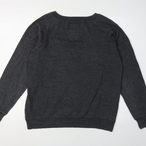 League Men's Black Pullover Sweatshirt L College