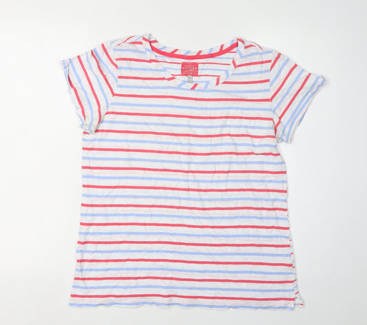 Joules Women's Multicoloured Striped T-Shirt Size 12