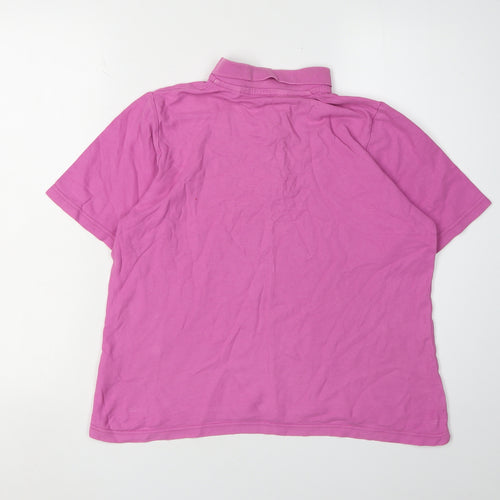 EWM Women's Pink Polo Shirt M - Lightweight, Casual