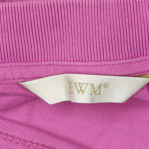 EWM Women's Pink Polo Shirt M - Lightweight, Casual