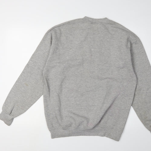 Disney Unisex Grey M Pullover Sweatshirt, Graphic Print
