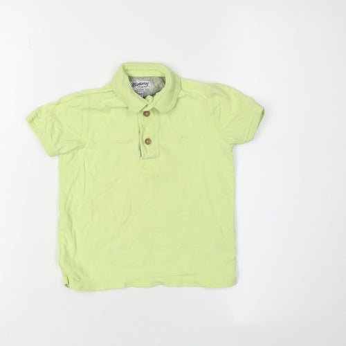 Mantaray Boys Green Polo Shirt, 2-3 Years, Cotton, Casual