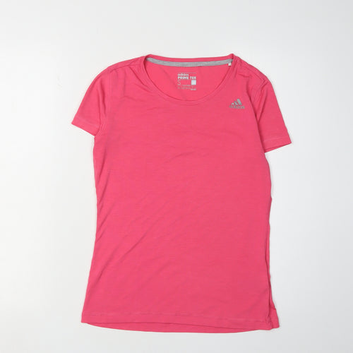 Adidas Women's Pink T-Shirt S Regular Fit