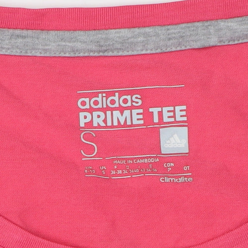Adidas Women's Pink T-Shirt S Regular Fit