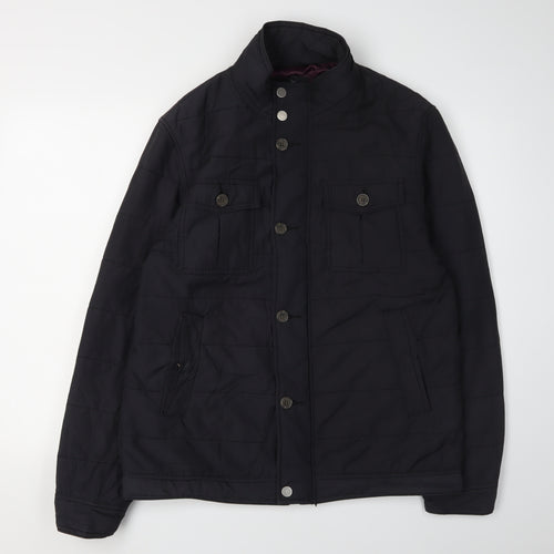 Debenhams Men's Black Military Jacket, M, Lined